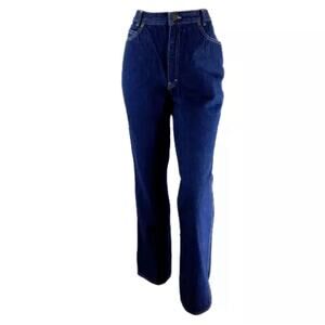 Calvin Klein Size 30x30 Vintage 14 Mod 10 80s Blue Jeans Straight Leg High Rise